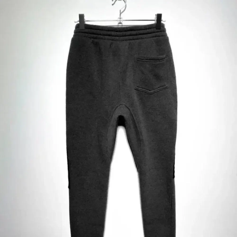 True Rock Mens Black‎ and Grey Netting Joggers Size S
